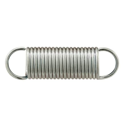 Prime-Line Extension Spring, 7 in. x 1-1/2 in. x 0.047 in., Steel, Single Loop, PK2 SP 9602